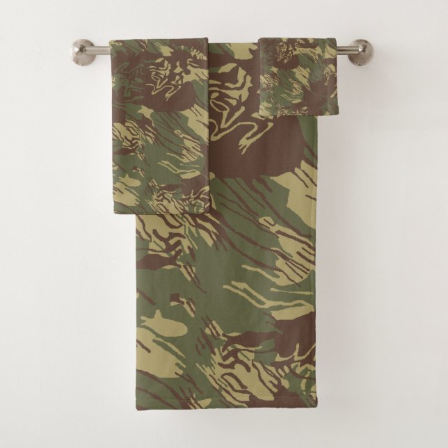 Rhodesian Brushstroke CAMOUFLAGE Badhandtuch Set (Insitu)