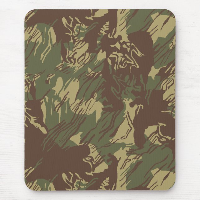 Rhodesian Brushstroke CAMOUFLAGE Mousepad (Vorne)