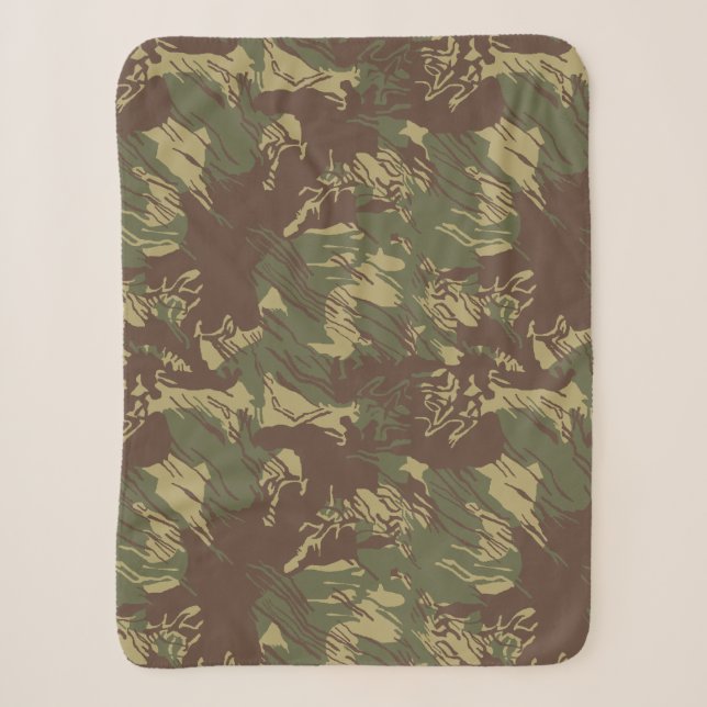 Rhodesian Brushstroke CAMOUFLAGE Sherpadecke (Vorderseite)