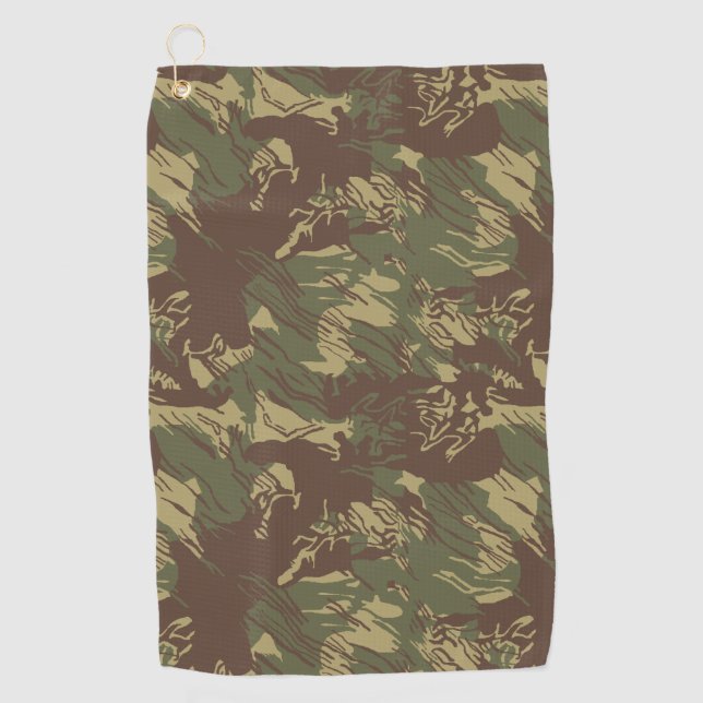 Rhodesian CAMOUFLAGE Golfhandtuch (Vorderseite)