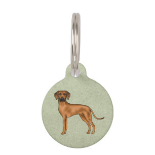 Rhodesian Ridgeback Afrikanischer Löwenhund grün Haustiermarke