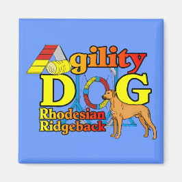 Rhodesian_Ridgeback_Agility Magnet