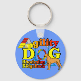 Rhodesian_Ridgeback_Agility Schlüsselanhänger