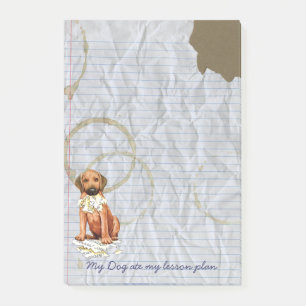 Rhodesian Ridgeback Ate Lesson Plan Post-it Notes Klebezettel