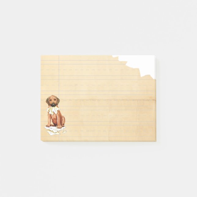 Rhodesian Ridgeback Ate My Homework Post-it Notes (Devant)