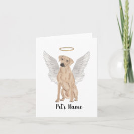 Rhodesian Ridgeback Beileid Memorial Karte