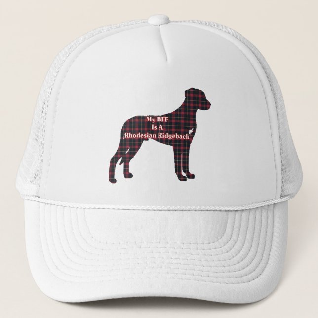 Rhodesian Ridgeback BESTE FREUNDIN Hat Truckerkappe (Vorderseite)