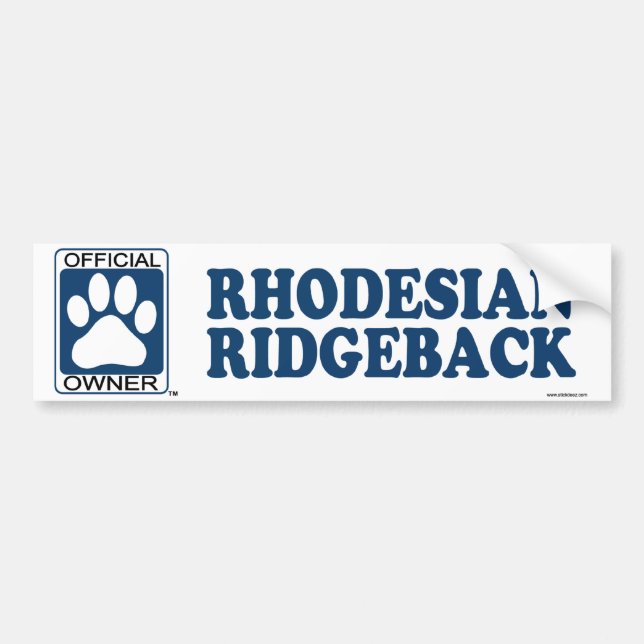 RHODESIAN RIDGEBACK_Blue Autoaufkleber (Vorne)
