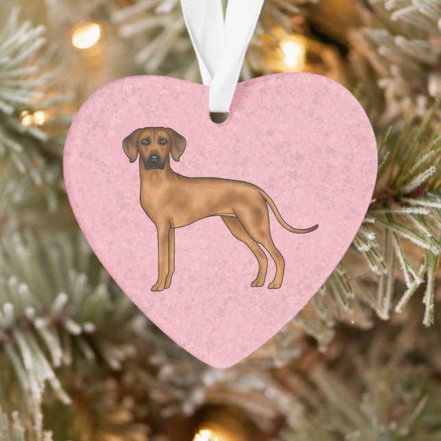 Rhodesian Ridgeback Brown Africain Lion Chien rose (Arbre)