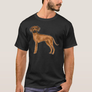 Rhodesian Ridgeback Brown African Lionhound Dog T-Shirt