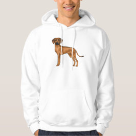 Rhodesian Ridgeback Brown Cartoon Lion Dog Design Hoodie