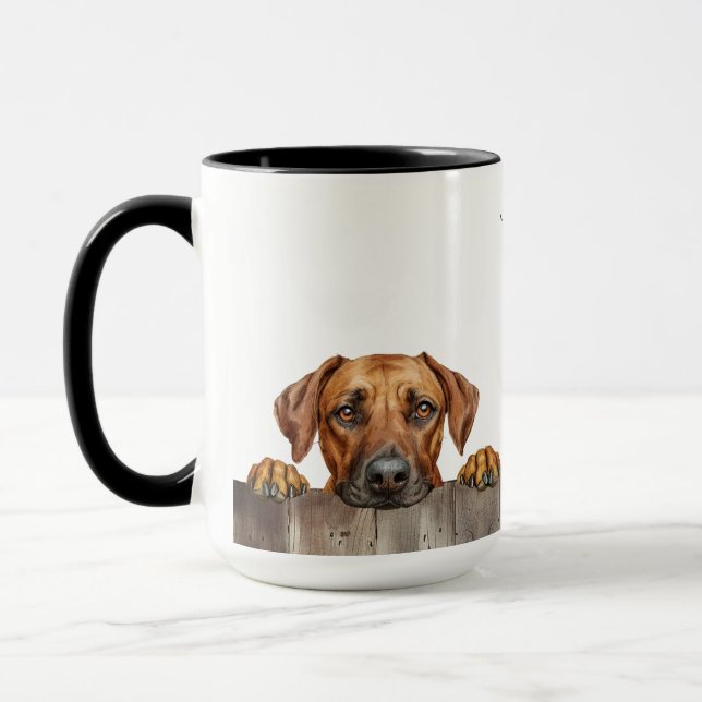 Rhodesian Ridgeback Chien Mug (Gauche)