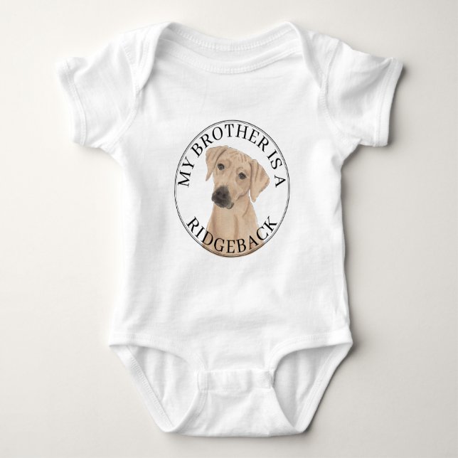 Rhodesian Ridgeback Dog Baby Strampler (Vorderseite)