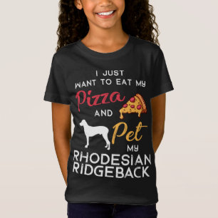 Rhodesian Ridgeback Dog Pizza Liebhaber Besitzer G T-Shirt