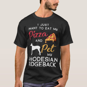 Rhodesian Ridgeback Dog Pizza Liebhaber Besitzer G T-Shirt