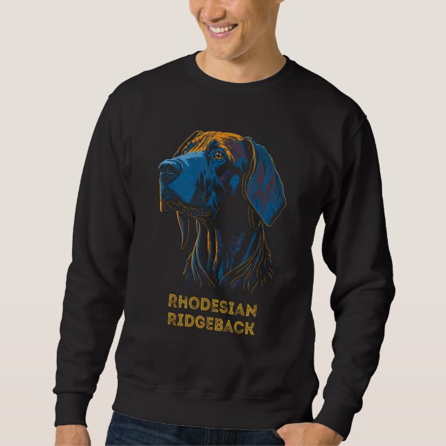 Rhodesian Ridgeback Dog Portrait Southern Africa F Sweatshirt (Vorderseite)