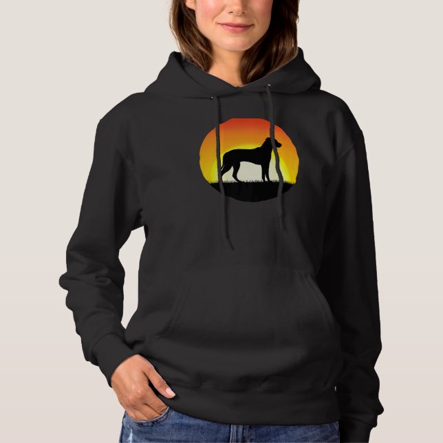 Rhodesian Ridgeback Dog Retro 10 Hoodie (Vorderseite)