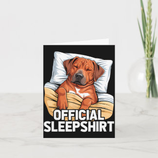 Rhodesian Ridgeback Dog Sleep Pajamas Karte