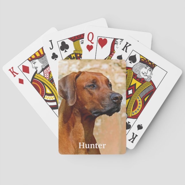 Rhodesian Ridgeback Dog Spielkarten (Rückseite)