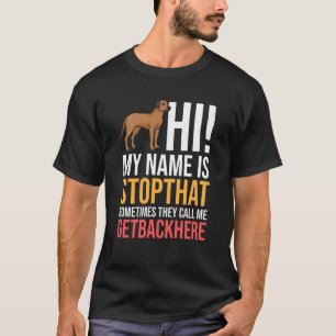 Rhodesian Ridgeback Dog Welpen Eigentümer Lover Sw T-Shirt