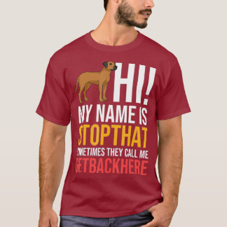 Rhodesian Ridgeback Dog Welppies Owner Lover T-Shirt