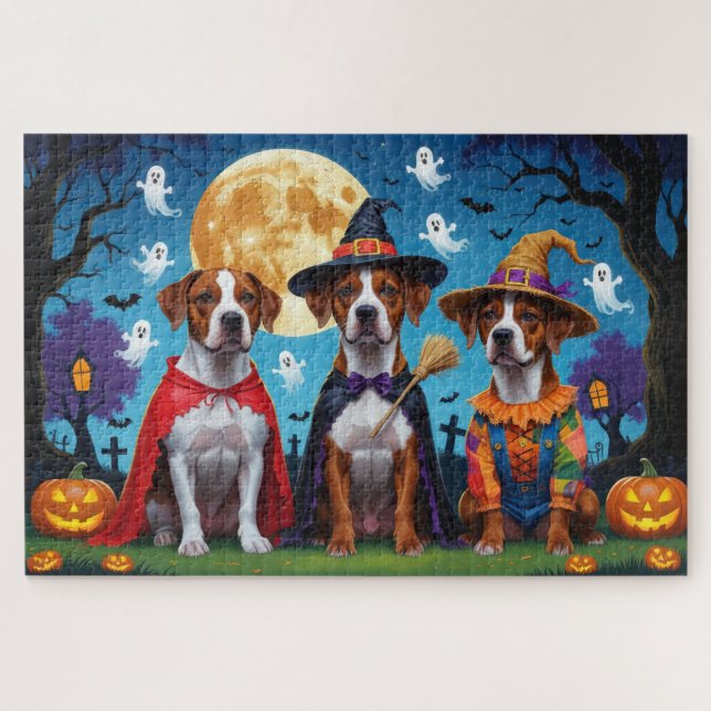 Rhodesian Ridgeback Dogs Pumpkin Halloween Funny (Horizontal)