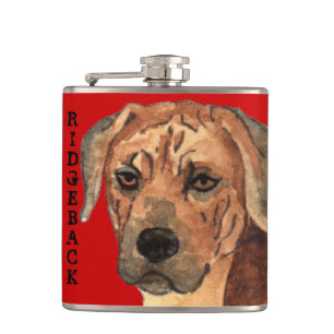 Rhodesian Ridgeback Farbblock Flachmann