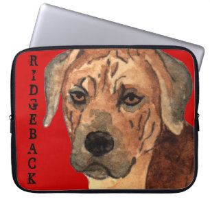 Rhodesian Ridgeback Farbblock Laptopschutzhülle