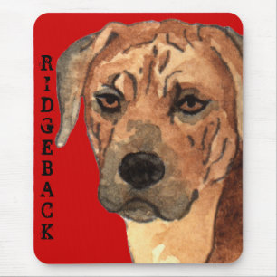 Rhodesian Ridgeback Farbblock Mousepad