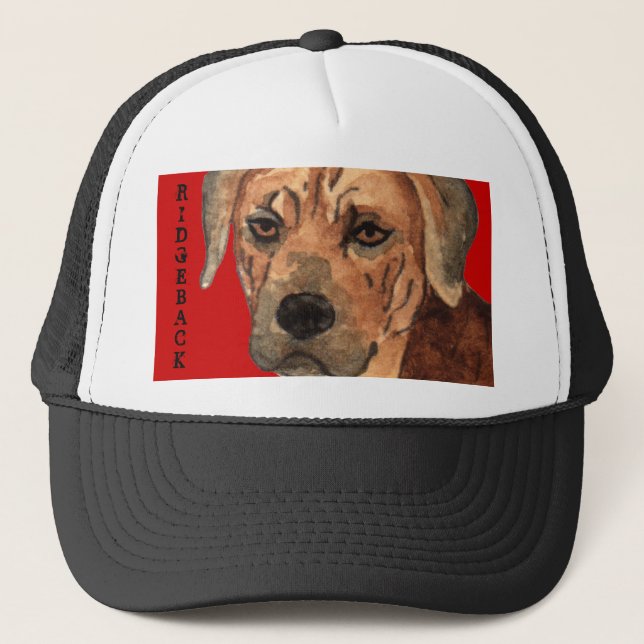 Rhodesian Ridgeback Farbblock Truckerkappe (Vorderseite)