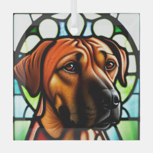 Rhodesian Ridgeback "Festes Glas" Ornament Aus Glas
