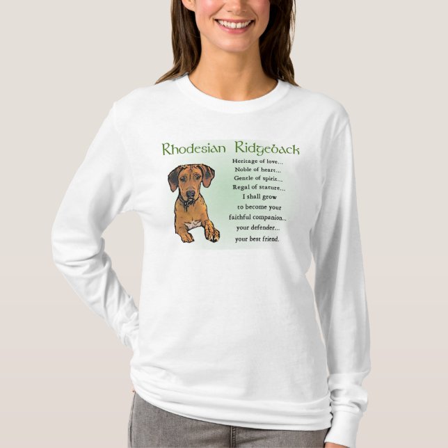Rhodesian Ridgeback Geschenke T-Shirt (Vorderseite)