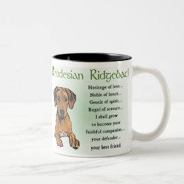Rhodesian Ridgeback Geschenke Zweifarbige Tasse