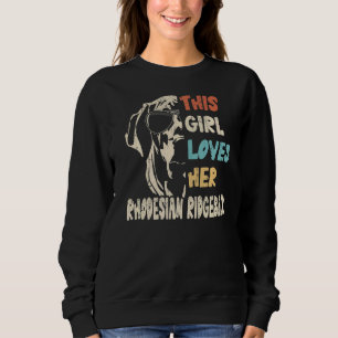 Rhodesian Ridgeback Girl Cooles Vintages Retro for Sweatshirt
