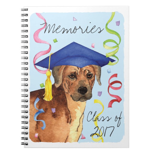 Rhodesian Ridgeback Graduate Notizblock (Vorderseite)