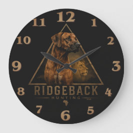 Rhodesian Ridgeback Große Wanduhr