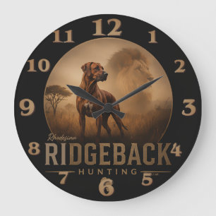 Rhodesian Ridgeback Große Wanduhr