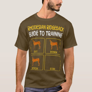 Rhodesian Ridgeback Guide to Training Dog T-Shirt