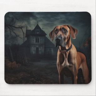 Rhodesian Ridgeback Halloween Beängstigend Mousepad