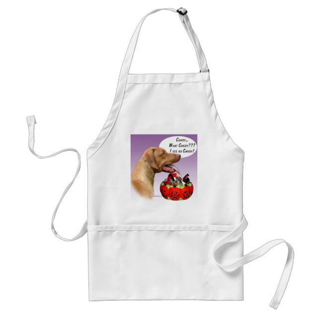 Rhodesian Ridgeback Halloween Candy Schürze (Vorne)