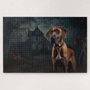 Rhodesian Ridgeback Halloween Gruselig