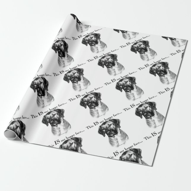 Rhodesian Ridgeback Happy Face Geschenkpapier (Ungerollt)