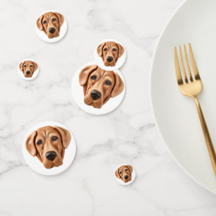 Rhodesian Ridgeback Hund 3D Inspiriert Konfetti