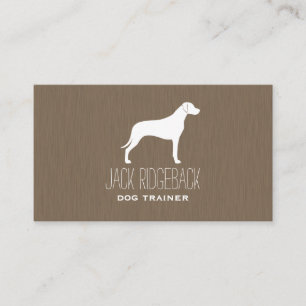 Rhodesian Ridgeback Hunde Silhouette Visitenkarte