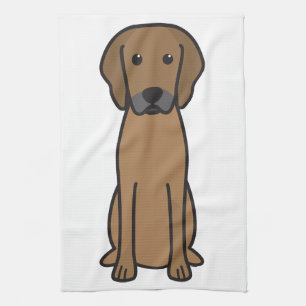 Rhodesian Ridgeback HundeCartoon Geschirrtuch