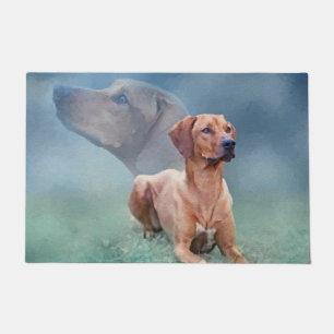 Rhodesian Ridgeback Hundecollage Fußmatte