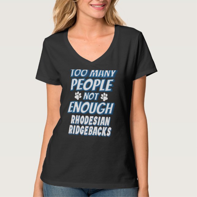 Rhodesian Ridgeback-Hunderasse Antisozial T-Shirt (Vorderseite)