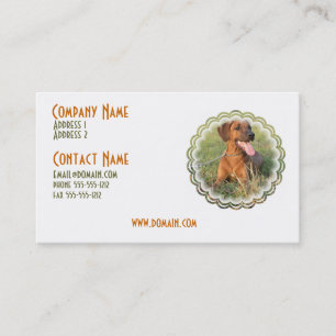 Rhodesian Ridgeback HundeVisitenkarte Visitenkarte