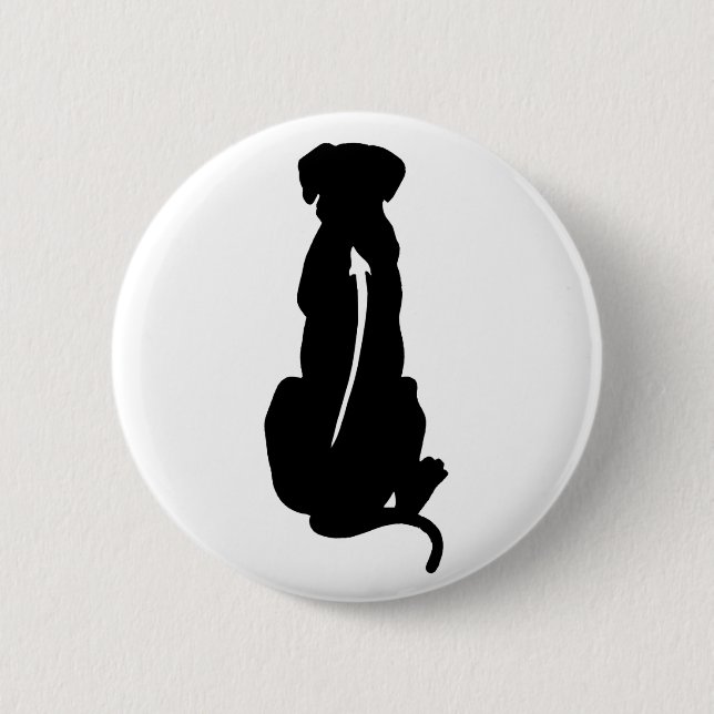 Rhodesian Ridgeback Hundezucht-Dorn Button (Vorderseite)