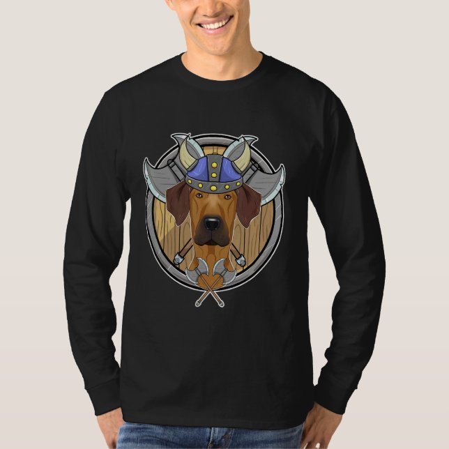 Rhodesian Ridgeback I Valhalla I Viking T-Shirt (Vorderseite)